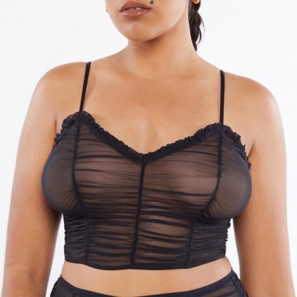 Savage x fenty mesh cami (black caviar) - Picture 3 of 8